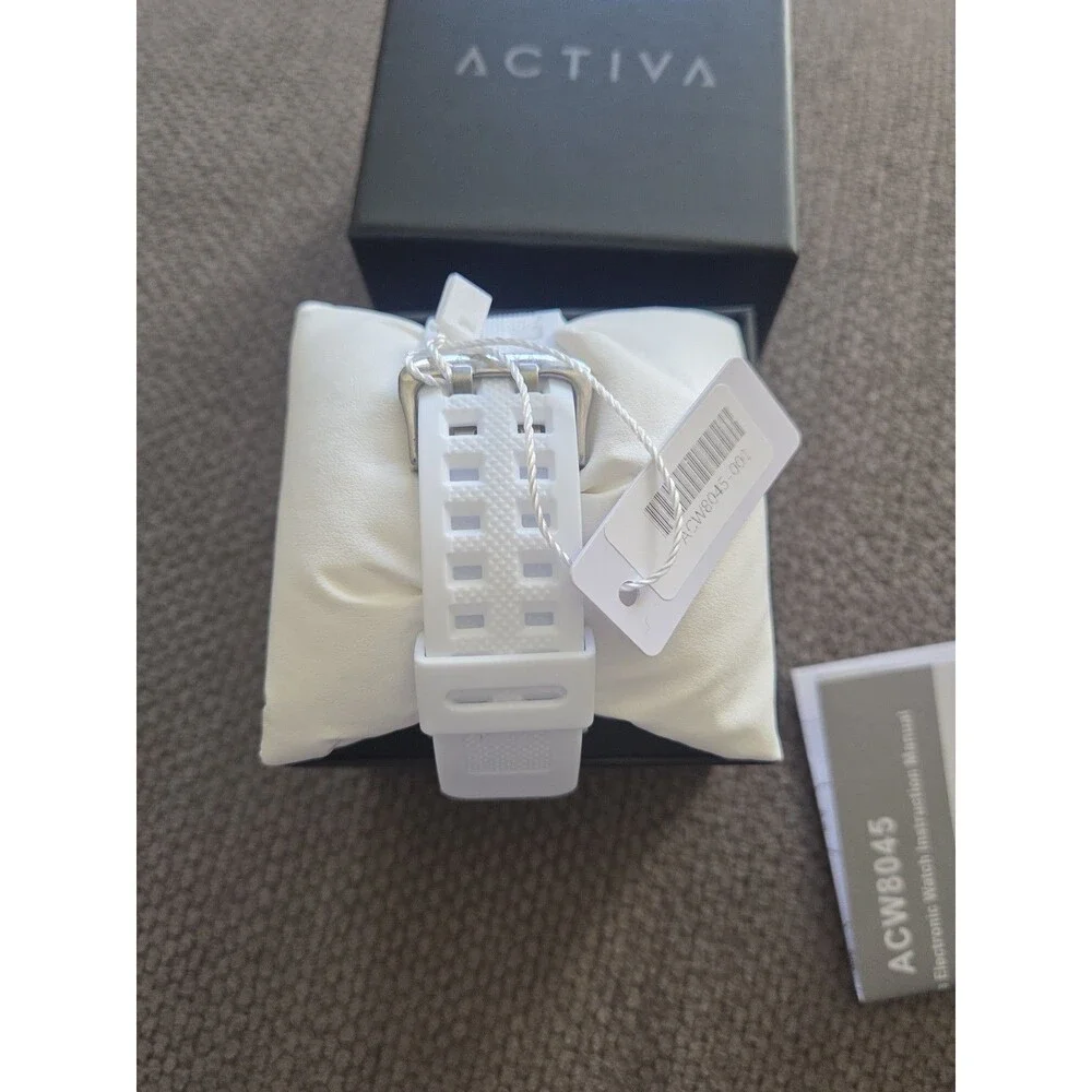 Activa Hexon X Invicta Mens Watch 53mm White Ana Digi Sports Chrono ACW8045-001